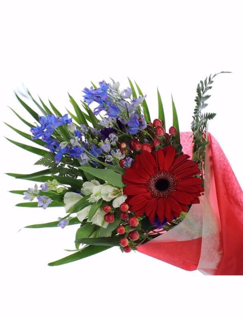 Picture of Garden Gathered Presentation Bouquet - Deluxe