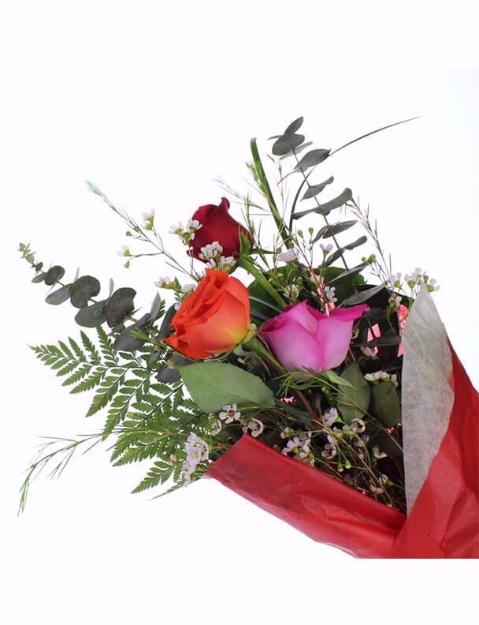 Picture of Pick Your Colour Rose Presentation Bouquet – Graduation - School Specific