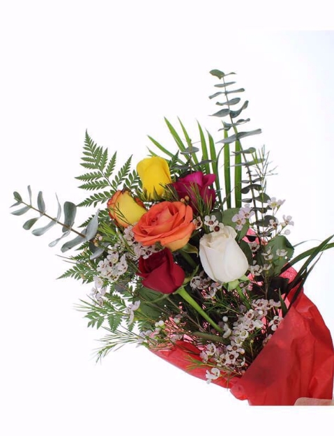 Picture of Pick Your Colour Rose Presentation Bouquet – Premium - Graduation - School Specific