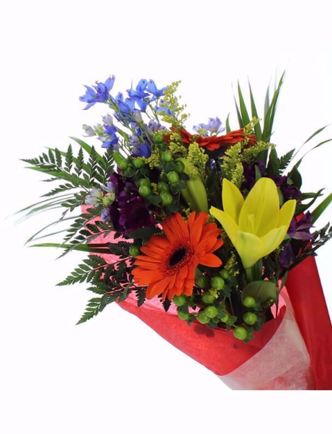 Picture of Garden Gathered Presentation Bouquet - Premium - Graduation - School Specific