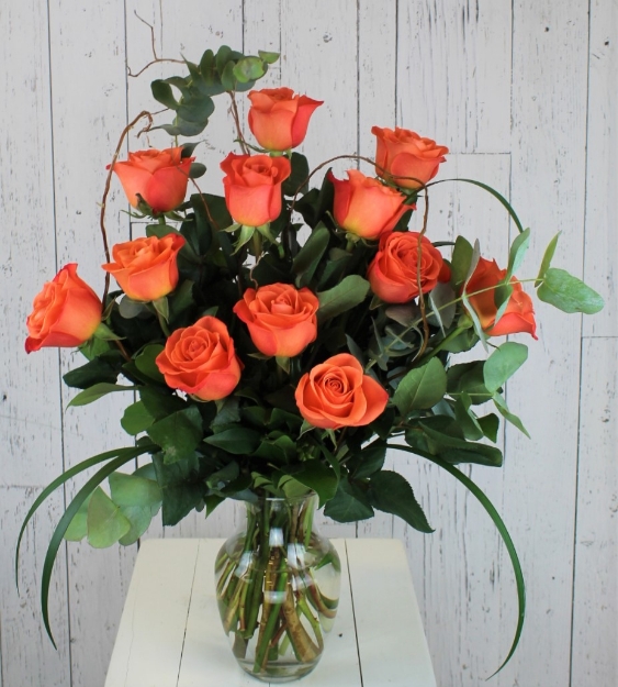 Picture of Dozen Orange Roses