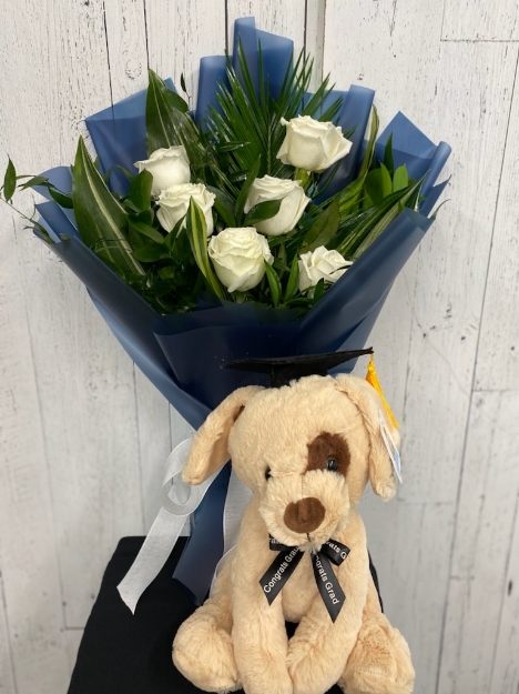 Picture of Congrats! Roses (TEDDY NOT INCLUDED)