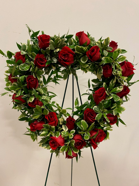 Picture of Rose Open Heart Standing Spray